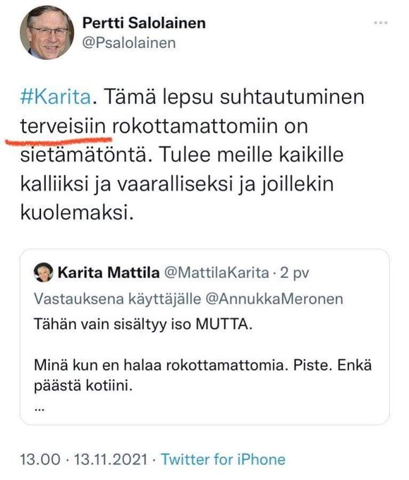 Salolainen - Mattila: tulee kalliiksi